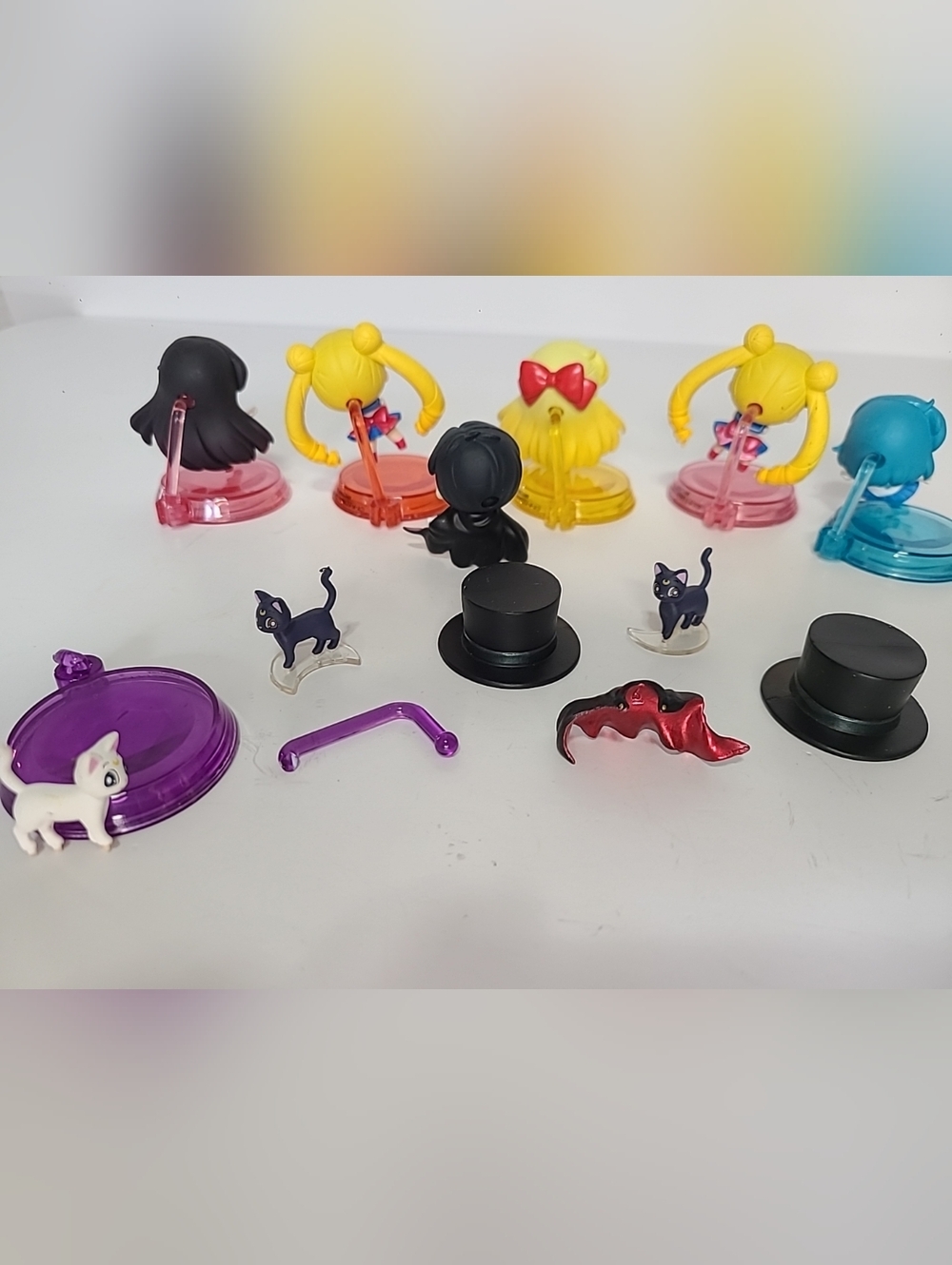 Sailor Moon Petit Chara Mini Figure Lot MegaHouse Luna Artemis Tuxedo Mask - Picture 11 of 11